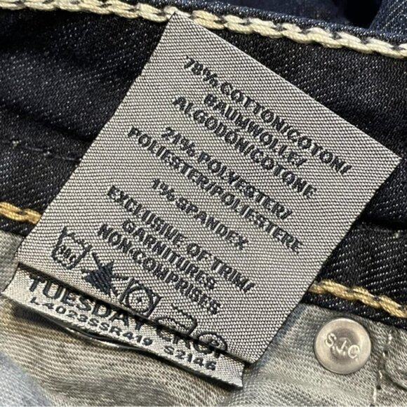 Silver JEANS Tuesday crop dark wash 27 - Picture 6 of 6